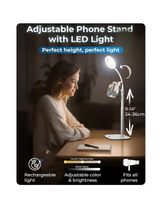 Soporte para Teléfono con Luz LED ChatStand Halo 9-14" 2