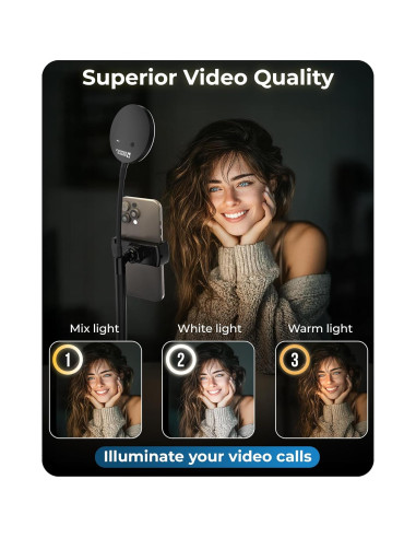 Soporte para Teléfono con Luz LED ChatStand Halo 9-14"