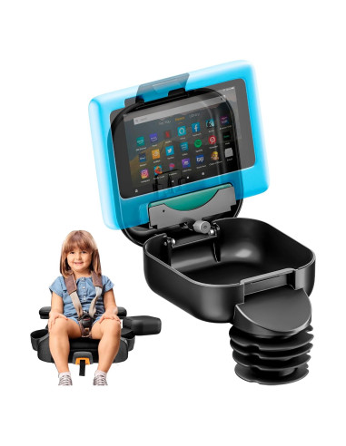 Consola Infantil Integral para Coche - Base Grande con Soporte para Tableta