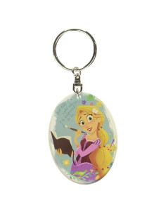 Llave Charm Lucite Disney Enredados Rapunzel Ovalada
