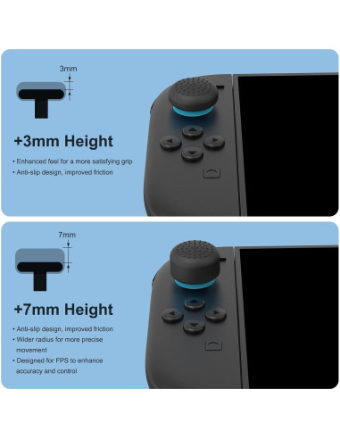 Agarraderas de Pulgar WEOTOO para Nintendo Switch 2 - Negro