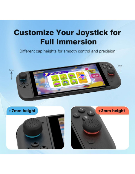 Agarraderas de Pulgar WEOTOO para Nintendo Switch 2 - Negro