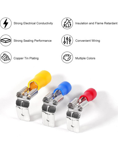 Kit 140 Conectores Termocontraíbles Piggyback Meimom 22-10 AWG