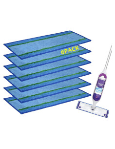 Paños de Microfibra Reutilizables TETEPV para Mopa Swiffer PowerMop - 10 Paquete