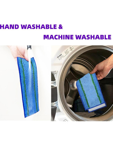 Paños de Microfibra Reutilizables TETEPV para Mopa Swiffer PowerMop - 10 Paquete