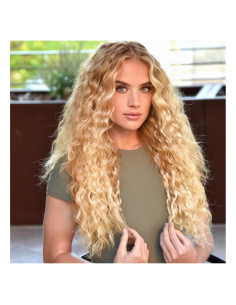 Extensiones de Cabello Humano Remy 56 cm Rubio Claro 120g 8 Piezas