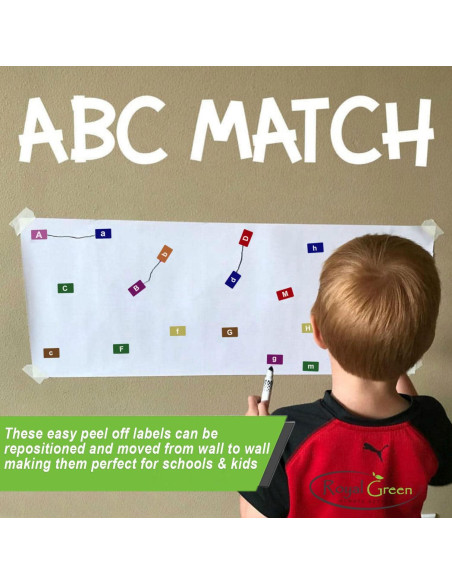 Etiquetas Removibles Rectangulares Royal Green 1000 Piezas 25.5x16mm