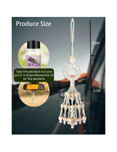 Ambientador para coche Ikeda, aroma a lavanda, 10ml 2