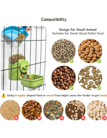 Dispensador Automático de Agua y Comedero Kassiva Verde 0.5L