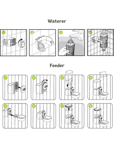 Dispensador Automático de Agua y Comedero Kassiva Verde 0.5L