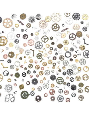 Colgantes Engranajes Steampunk BigOtters 200g - Mezcla de Colores