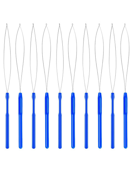 Kit de 10 Herramientas de Aguja para Extensiones de Cabello Zonon