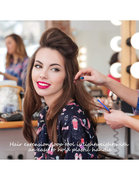 Kit de 10 Herramientas de Aguja para Extensiones de Cabello Zonon