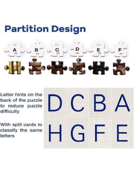 Rompecabezas de Madera 1000 Piezas Mariposa Africana AZYVv