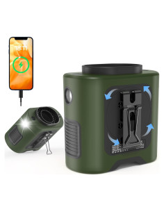 Ventilador Portátil de Cintura PANERGY K50 14500mAh Verde Militar