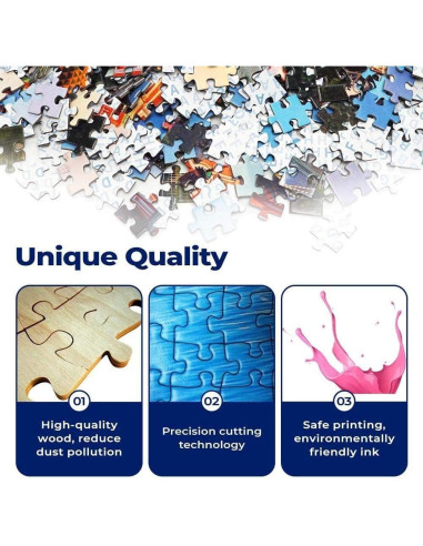 Rompecabezas de Madera 1000 Piezas Mariposa Africana AZYVv