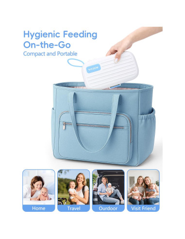 Limpiador Eléctrico de Botellas YASEW 2000mAh Azul