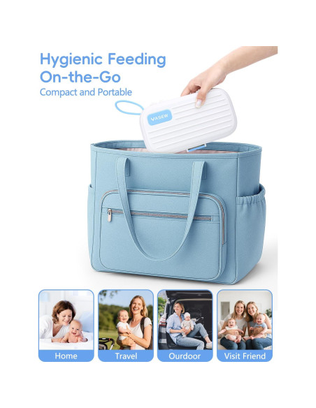 Limpiador Eléctrico de Botellas YASEW 2000mAh Azul