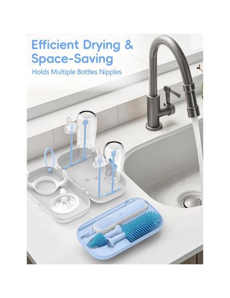 Limpiador Eléctrico de Botellas YASEW 2000mAh Azul