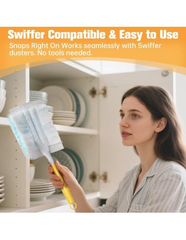 Recargas Duster 50PCS Jenoudar Azul para Swiffer - Limpieza Eficaz