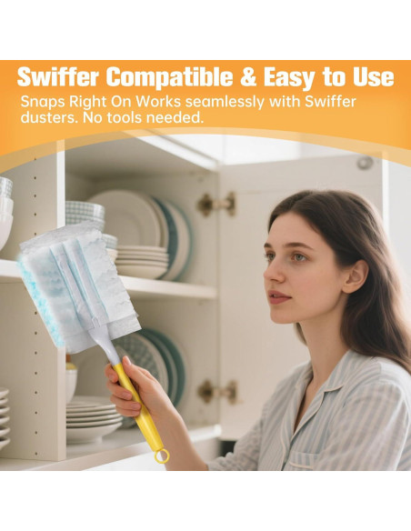 Recargas Duster 50PCS Jenoudar Azul para Swiffer - Limpieza Eficaz