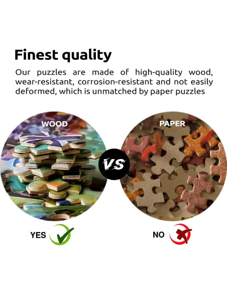 Rompecabezas de Madera 1000 Piezas Mariposa Africana AZYVv