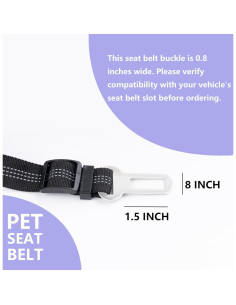Cinturón de Seguridad para Perros Ortarco Ajustable 53-76 cm 2