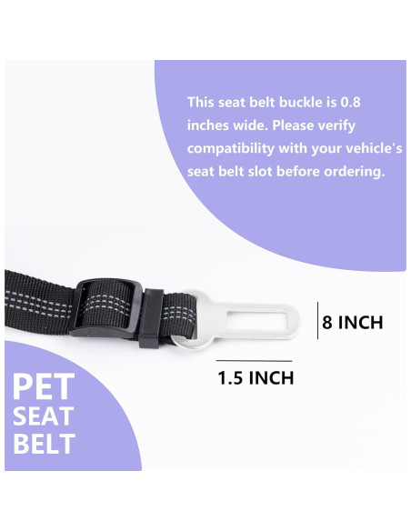 Cinturón de Seguridad para Perros Ortarco Ajustable 53-76 cm