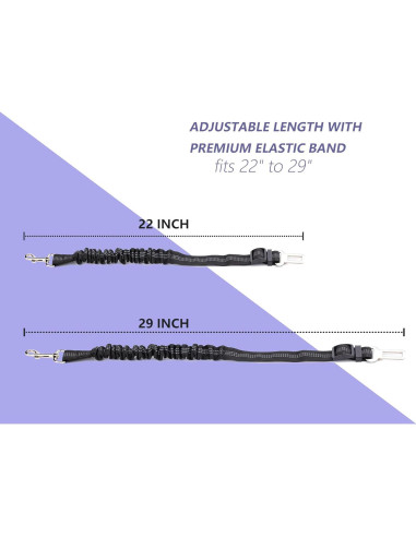 Cinturón de Seguridad para Perros Ortarco Ajustable 53-76 cm