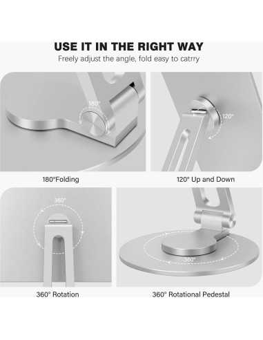 Soporte Magnético Ajustable 360 POQCCT para iPad Pro 12.9"