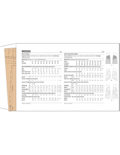 Patrón de Costura McCall's M8506 para Vestidos Asimétricos 8-16 2