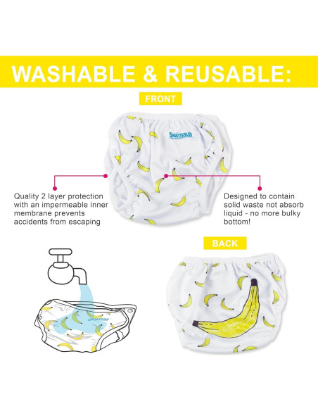 Pañal de Natación Swimava S1 Reutilizable para Bebés 8-14 kg