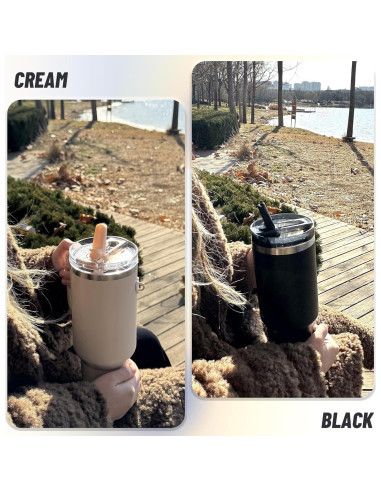 Tapa de Reemplazo Plegable Themuseshome para Vaso Stanley 40oz