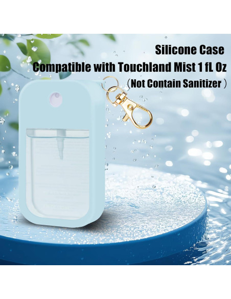 Funda de Silicona Azul para Spray Desinfectante Touchland
