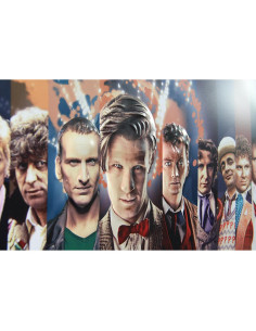 Cartel de Lata Doctor Who Collage 40.6x31.8cm Licencia Oficial 2