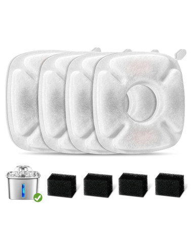 Filtros de Reemplazo para Fuente de Agua para Gatos SHUS 8 Pcs