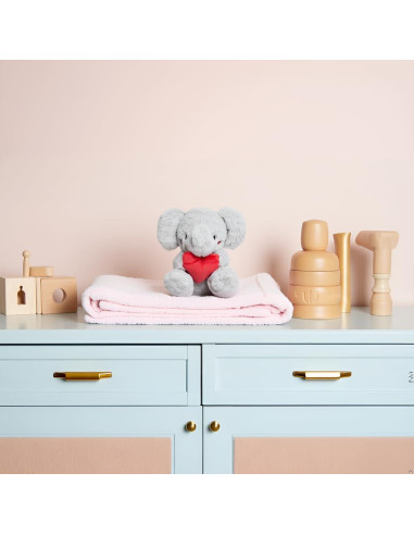 Animal de Peluche Elefante Pearhead con Corazón Rojo - 14.6 cm