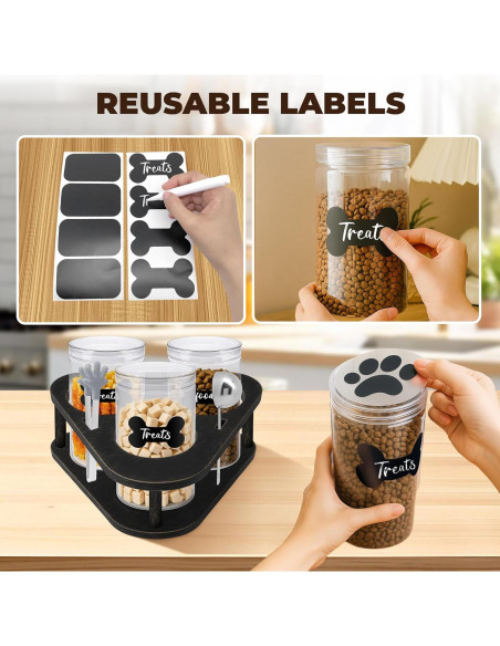 Juego de 3 Contenedores de Almacenamiento Herméticos HOYTAMDAR Juego de 3 Contenedores de Almacenamiento Herméticos HOYTAMDAR