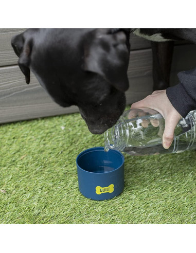 Botella de Tritan para Perros 1.0L con Bol 350ml Navy