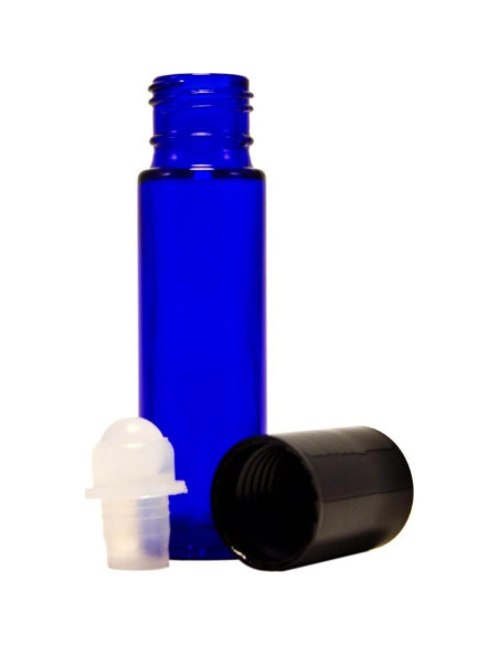 Botellas de vidrio azul cobalto para aromaterapia 10ml - Set de 6