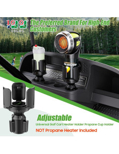 Soporte de Vaso Ajustable 10L0L para Carro de Golf Universal 2
