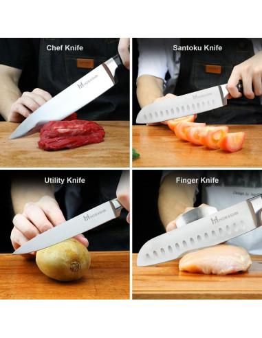 Juego de cuchillos de cocina Howashin 3 piezas acero inoxidable
