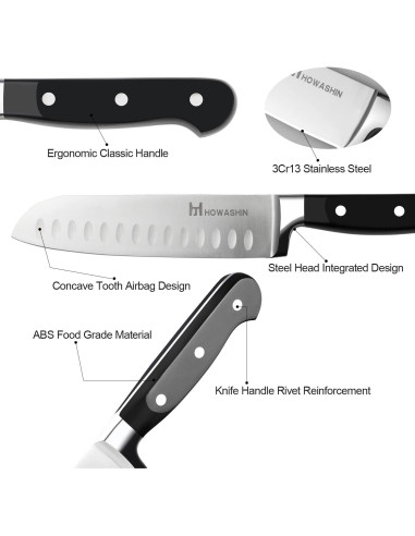 Juego de cuchillos de cocina Howashin 3 piezas acero inoxidable