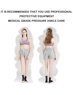 Manga de Compresión para Tobillo HY - Soporte Transpirable Negro Grande 2