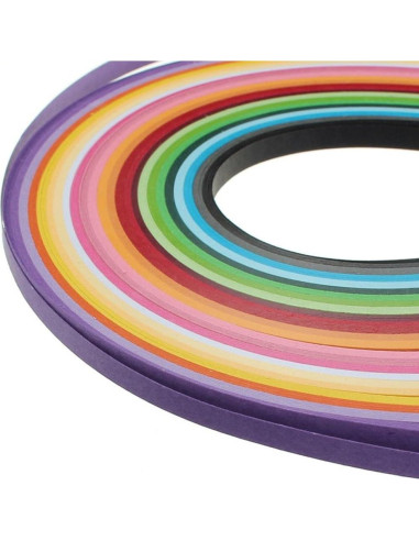 Tiras de Papel Quilling ODETOJOY 3mm 260 Tiras 26 Colores DIY