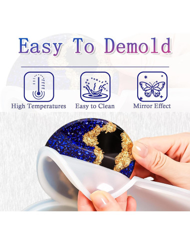 Moldes de Silicona YODOYO para Resina - 31 Cavidades 9 Piezas