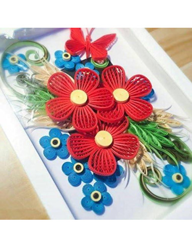 Tiras de Papel Quilling ODETOJOY 3mm 260 Tiras 26 Colores DIY