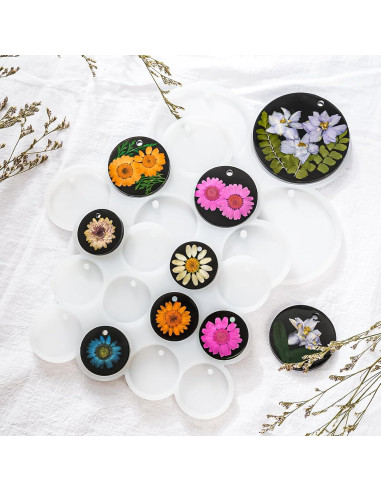 Moldes de Silicona YODOYO para Resina - 31 Cavidades 9 Piezas