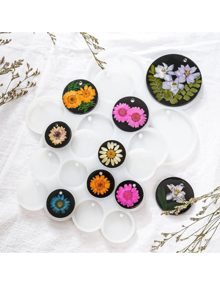 Moldes de Silicona YODOYO para Resina - 31 Cavidades 9 Piezas