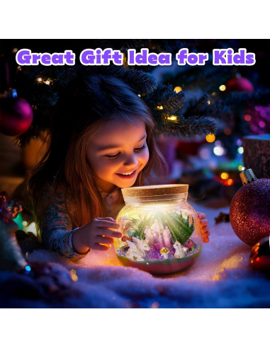 Kit de Terrario Unicornio VigorFun - Manualidades DIY para Niños